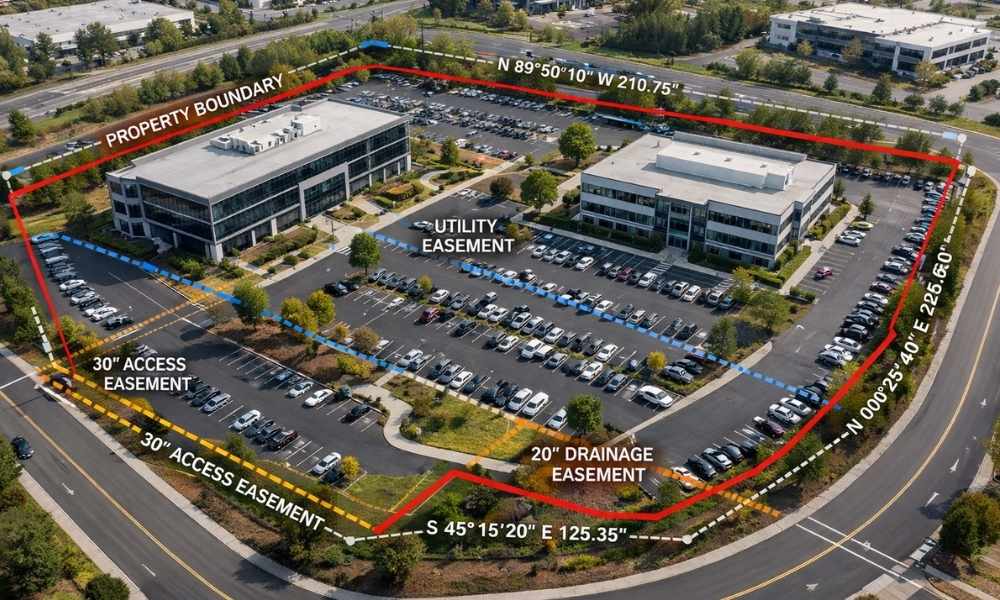 Alta survey commercial property boundaries easements | ALTA Land Survey ALTA survey showing commercial property boundaries, easements, and site improvements before a commercial real estate closing