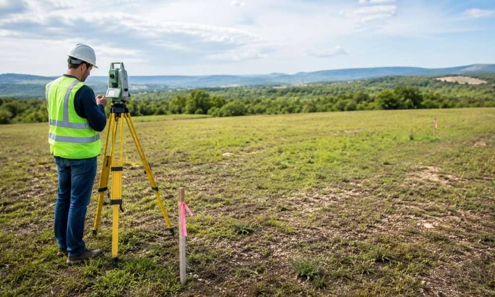 Alta table a item 4 survey | ALTA Land Survey Land surveyor measuring property boundaries for ALTA Table A Item 4 gross land area