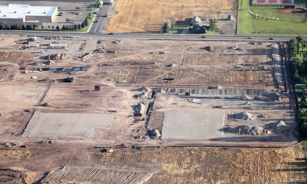 Alta survey update huntsville al | ALTA Land Survey Aerial view of a commercial development site where an ALTA survey may need updating